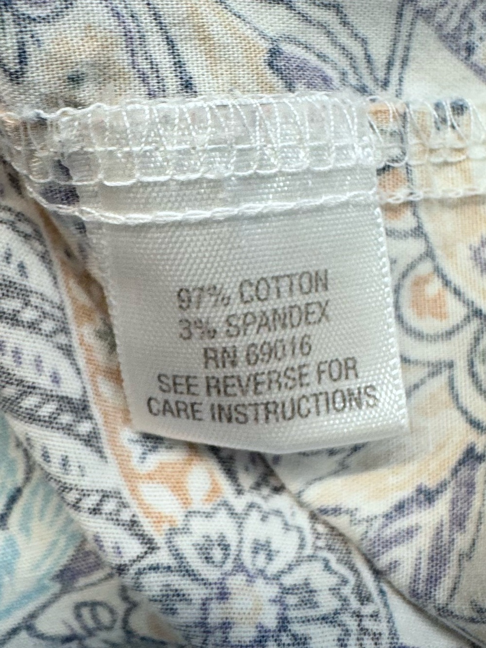 Studio Works Petite Paisley Wrinkle Free Button Up Shirt - Picture 5 of 8